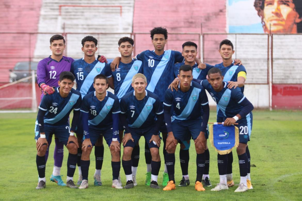 Selección Sub 20 de Guatemala. Foto: @fedefut_oficial.