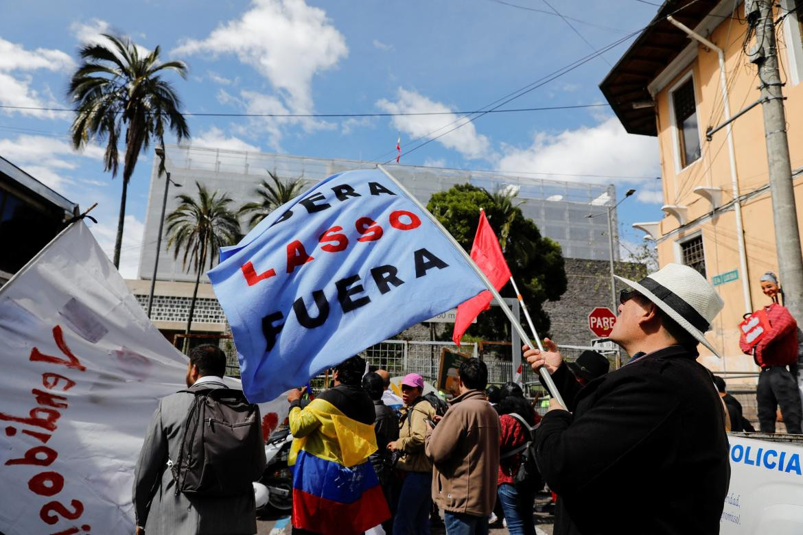 Ecuador, protestas contra Guillermo Lasso, Reuters