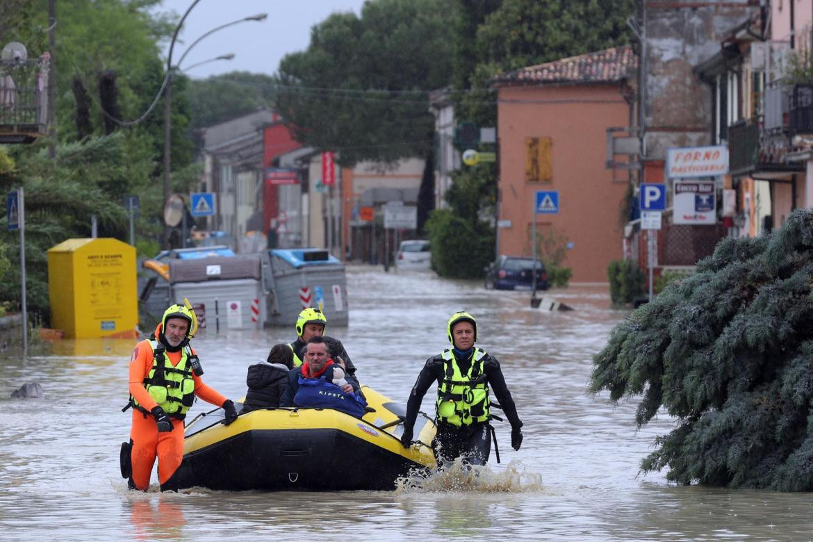 Inundaciones en Italia. Foto: EFE 