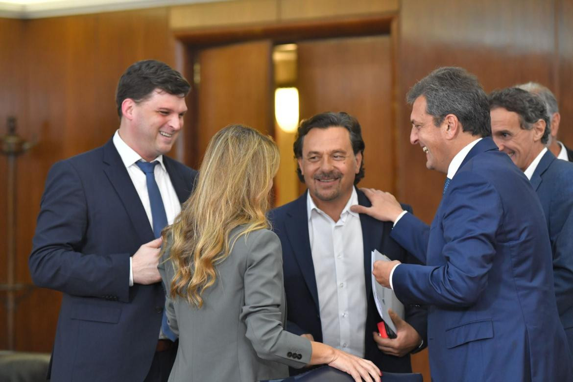 Sergio Massa junto a Gustavo Sáenz, gobernador de Salta. Foto: Ministerio de Economía.