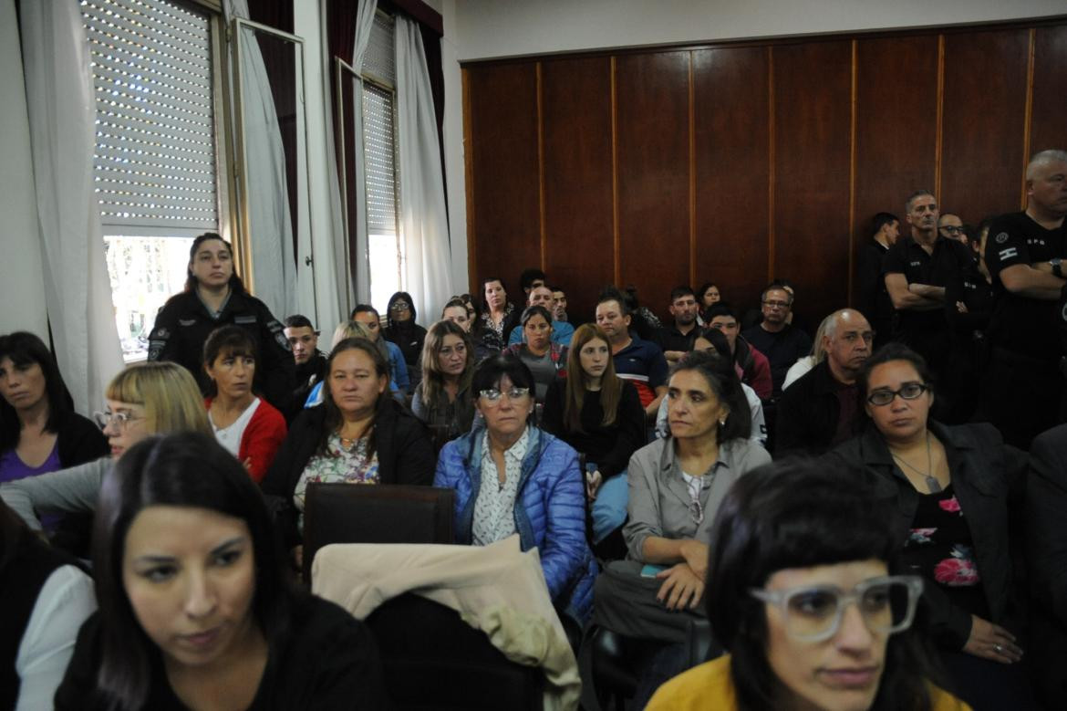 Familiares de las víctimas de la Masacre de Monte. Foto: Télam.