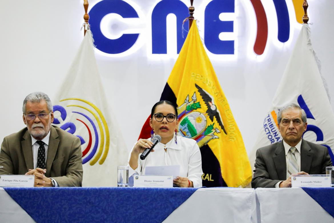 Consejo Nacional Electoral (CNE) de Ecuador. Foto: Reuters.