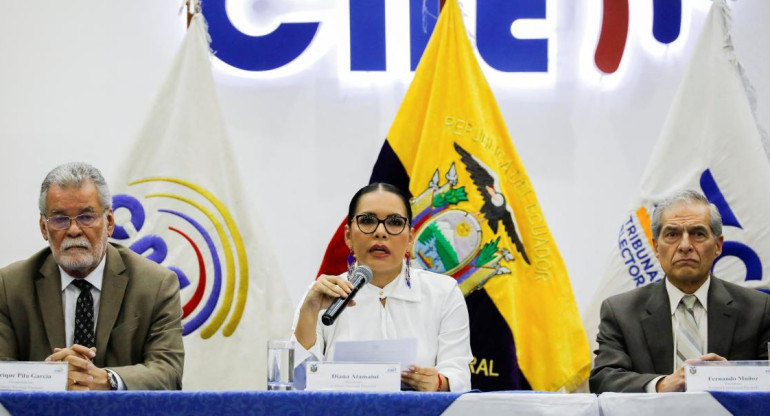 Consejo Nacional Electoral (CNE) de Ecuador. Foto: Reuters.
