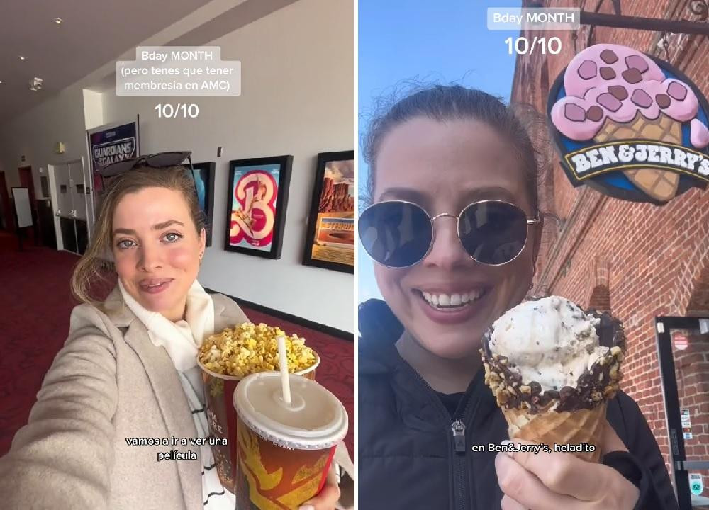 La joven argentina mostró su experiencia con las tiendas estadounidenses. Foto: TikTok: @caamitok.