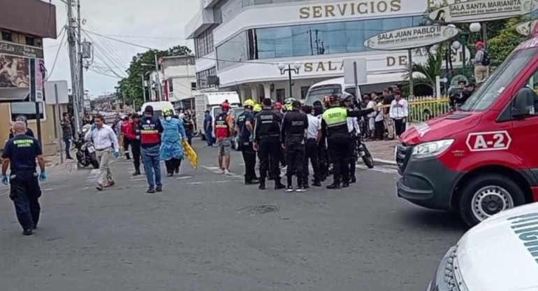 Cuatro muertos durante un ataque armado en Ecuador. Foto: Primicias