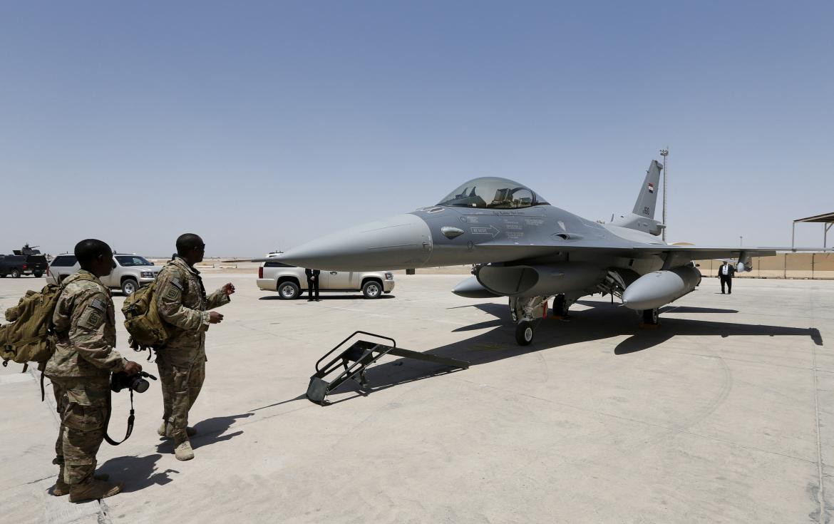 Aviones F-16. Foto: Reuters.