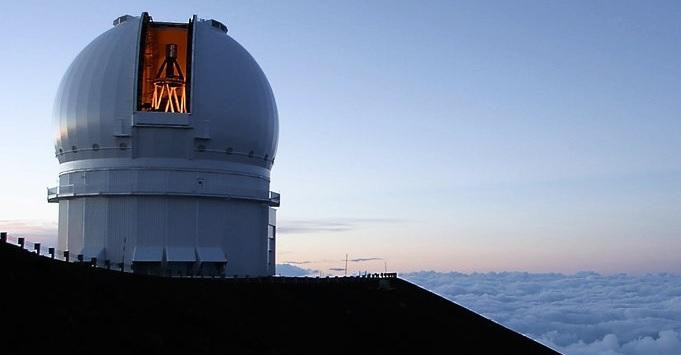 El telescopio Canadá-Francia-Hawaii. Foto: CFHT.