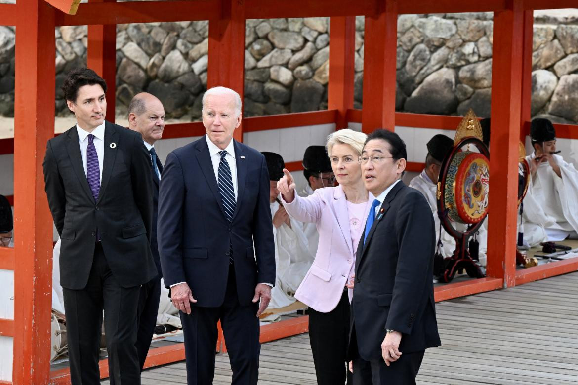 Joe Biden, presente en la cumbre del G7. Foto: Reuters.