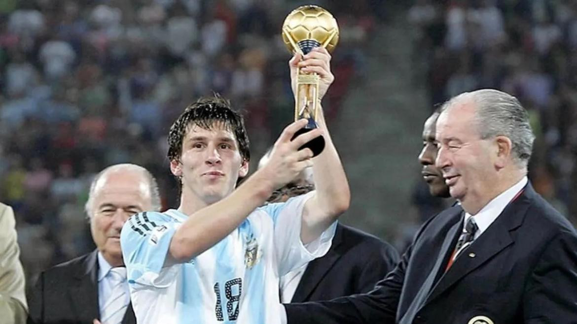 Lionel Messi, campeón del mundo sub 20 en Holanda.