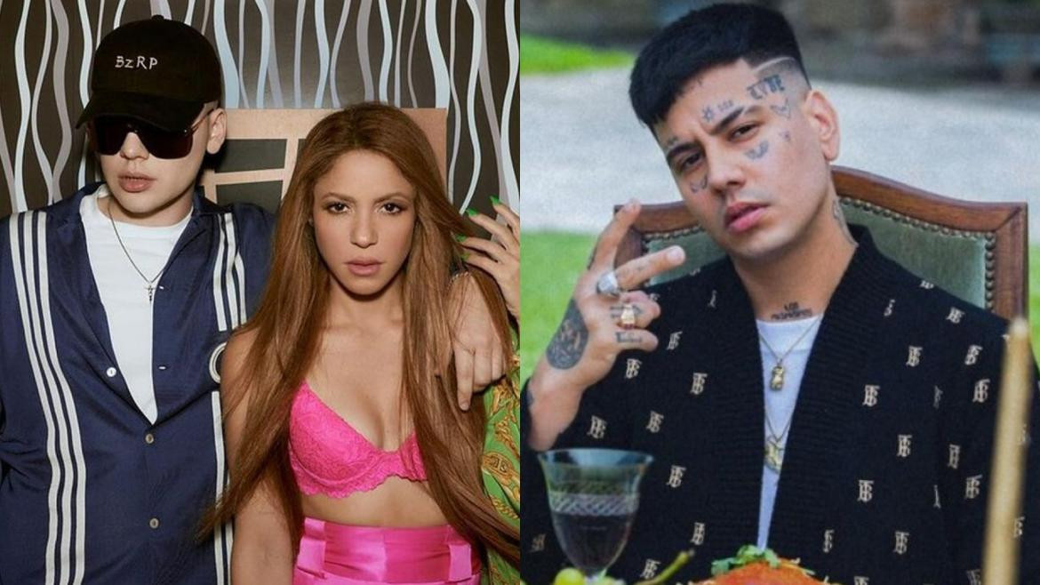 Shakira, Bizarrap y Duki. Fotos: Instagram.