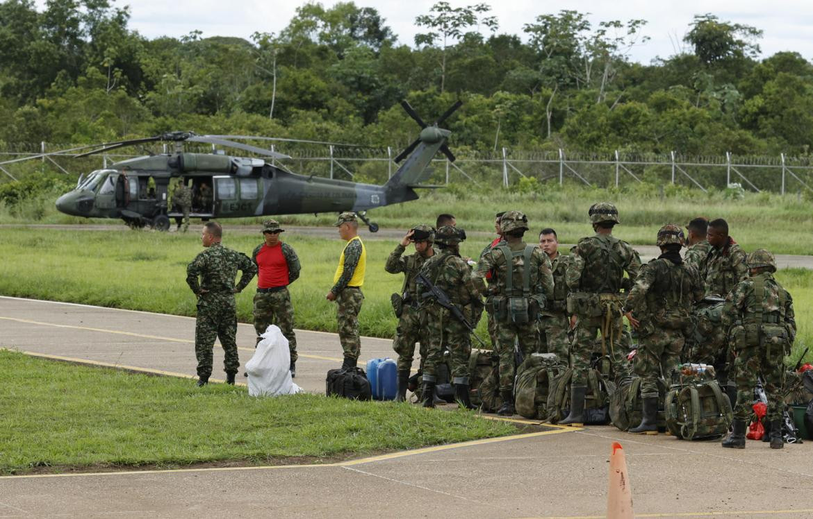 Búsqueda de niños desaparecidos en Colombia. Foto: EFE.