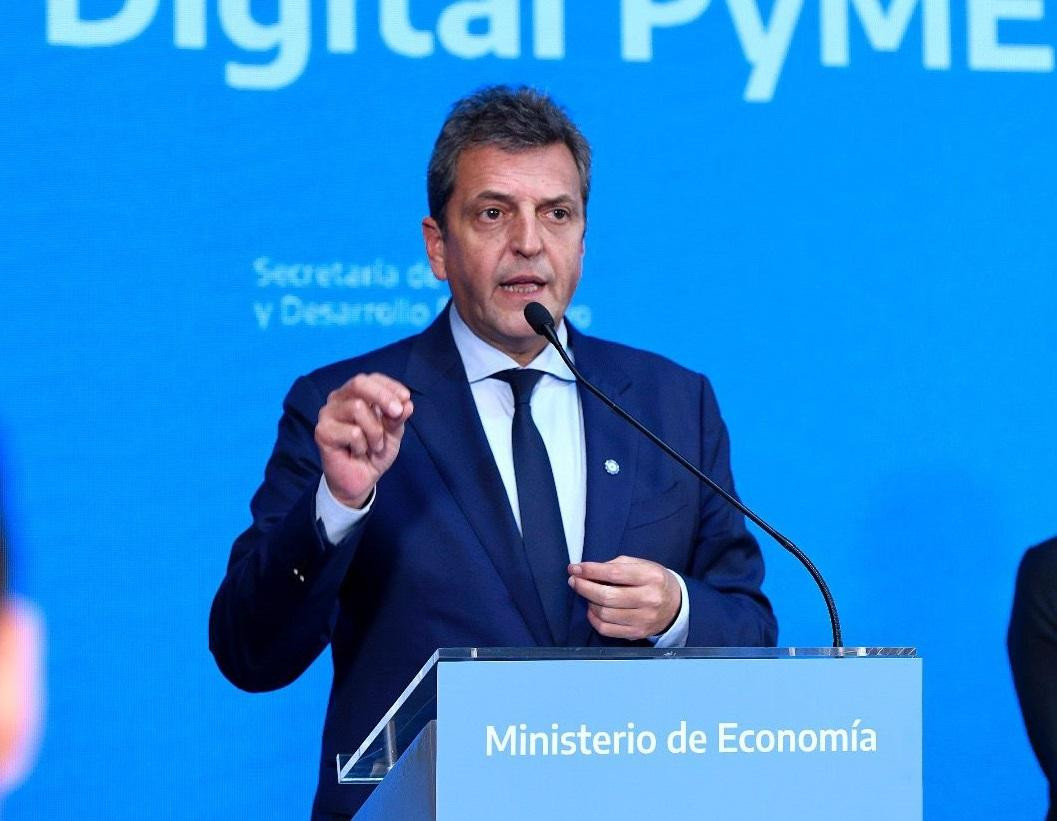 Sergio Massa, anuncio de nuevas medidas económicas. Foto: Ministerio de Economía