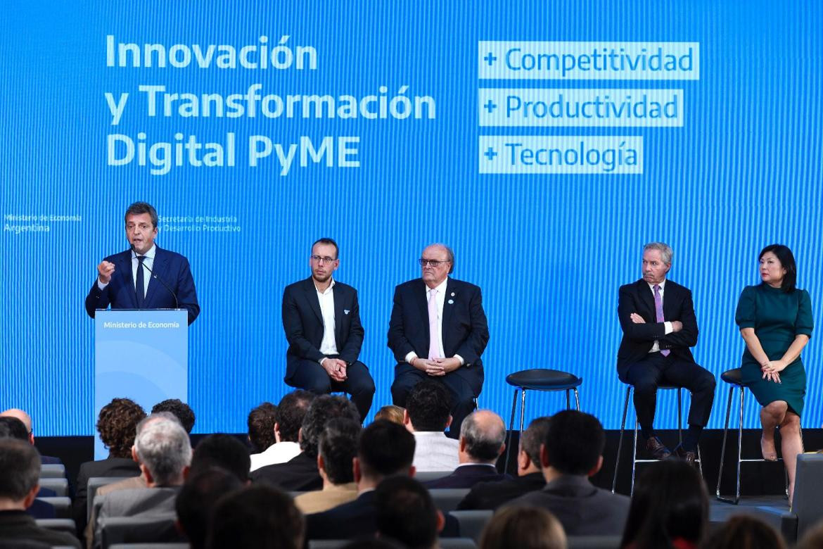 Sergio Massa, anuncio de nuevas medidas económicas. Foto: Ministerio de Economía