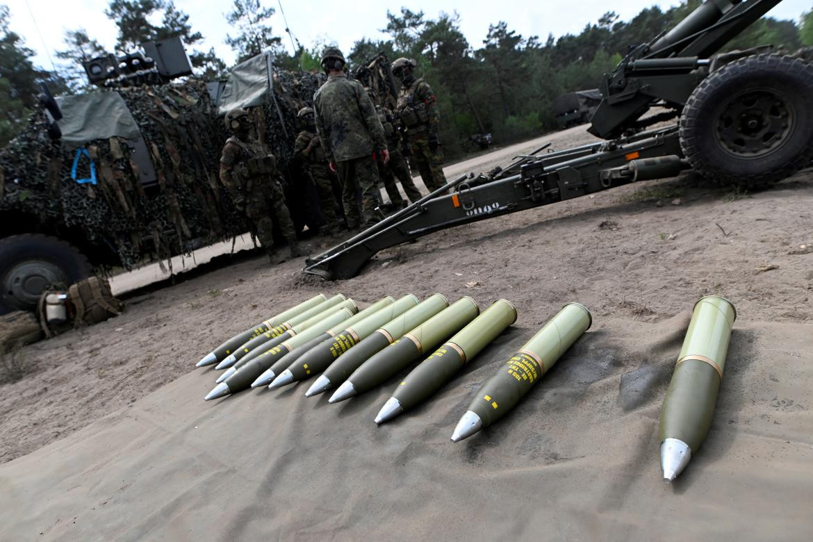 Municiones para el ejército ucraniano. Foto: Reuters