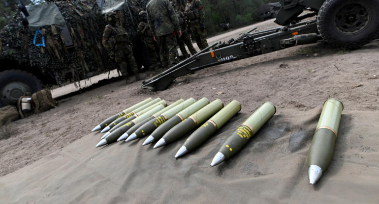Municiones para el ejército ucraniano. Foto: Reuters