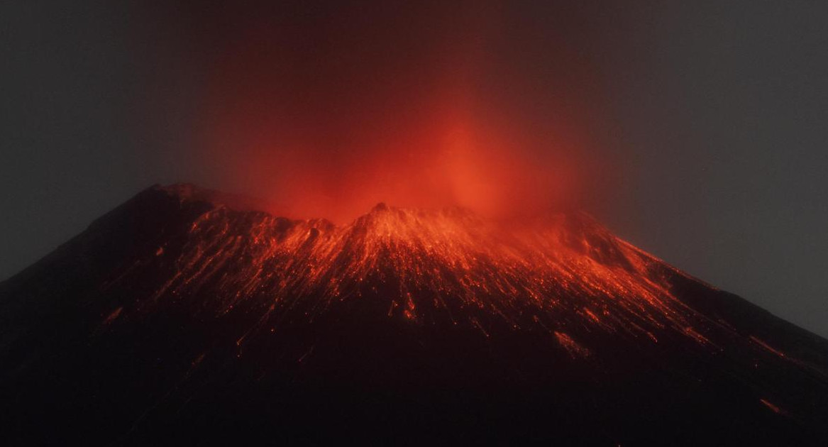 Volcán Popocatépetl. Foto: EFE.