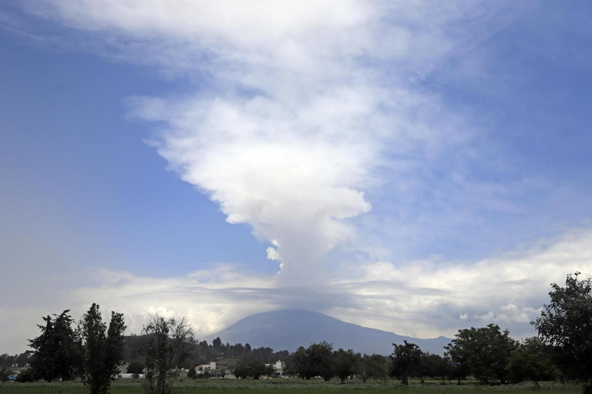 Volcán Popocatépetl. Foto: EFE.