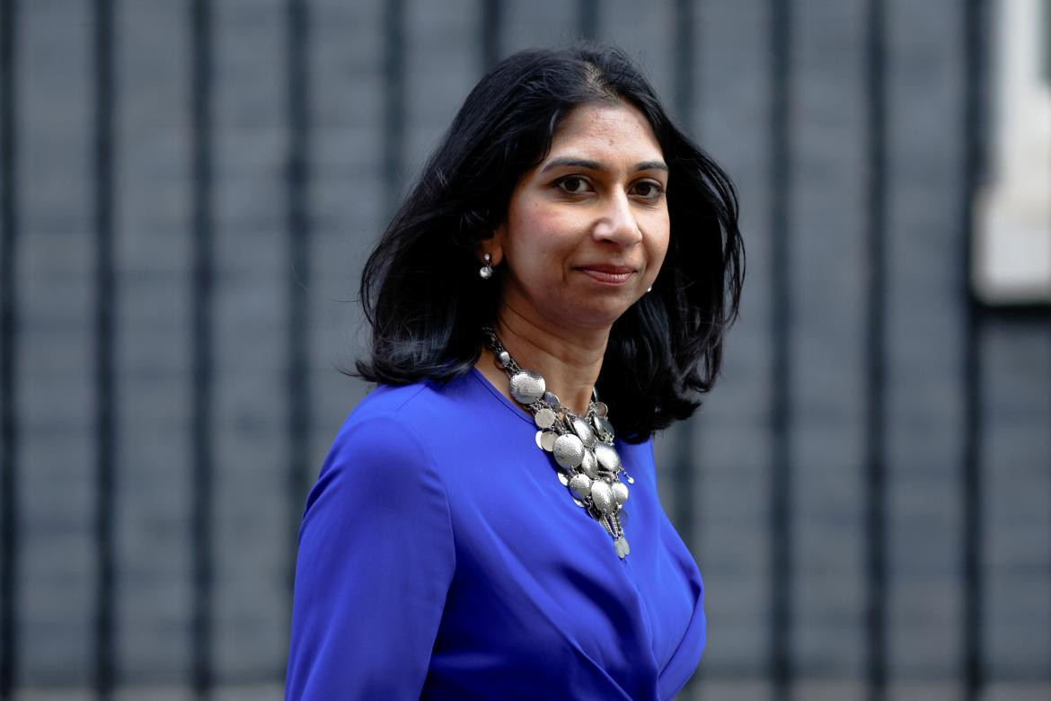 Suella Braverman, ministra del Interior. Foto: Reuters