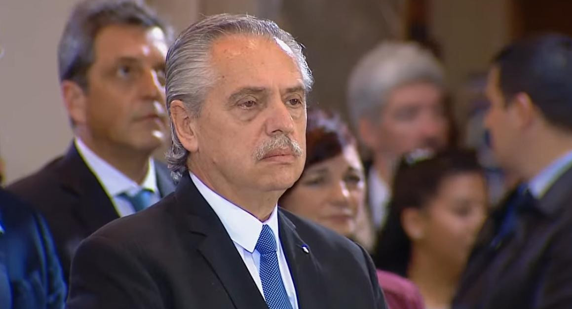 Alberto Fernández, Tedeum. Foto: captura de video.