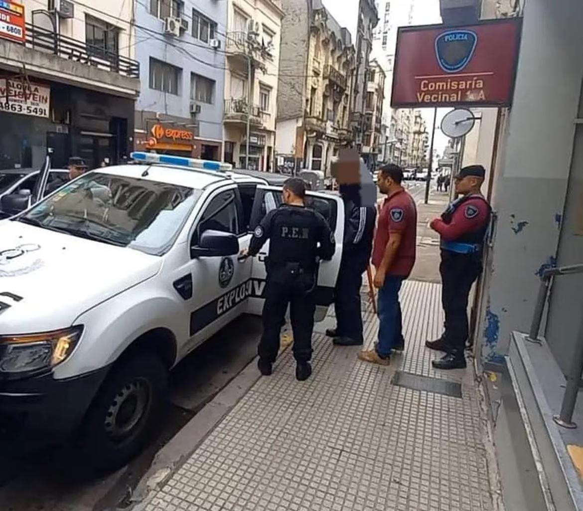 El padre de las nenas fue detenido en la Ciudad de Buenos Aires. Foto: Prensa Seguridad Caba