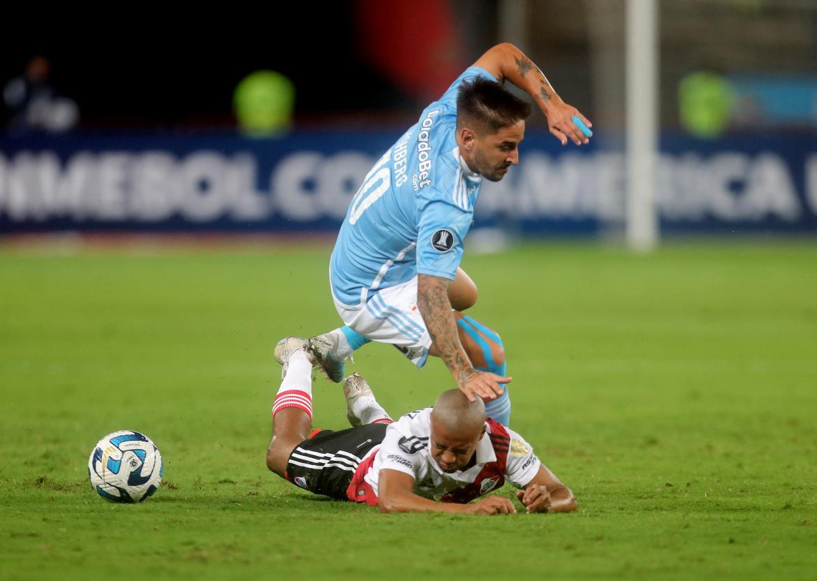 Nicolás De la Cruz; Sporting Cristal vs. River Plate; Copa Libertadores. Foto: Reuters.