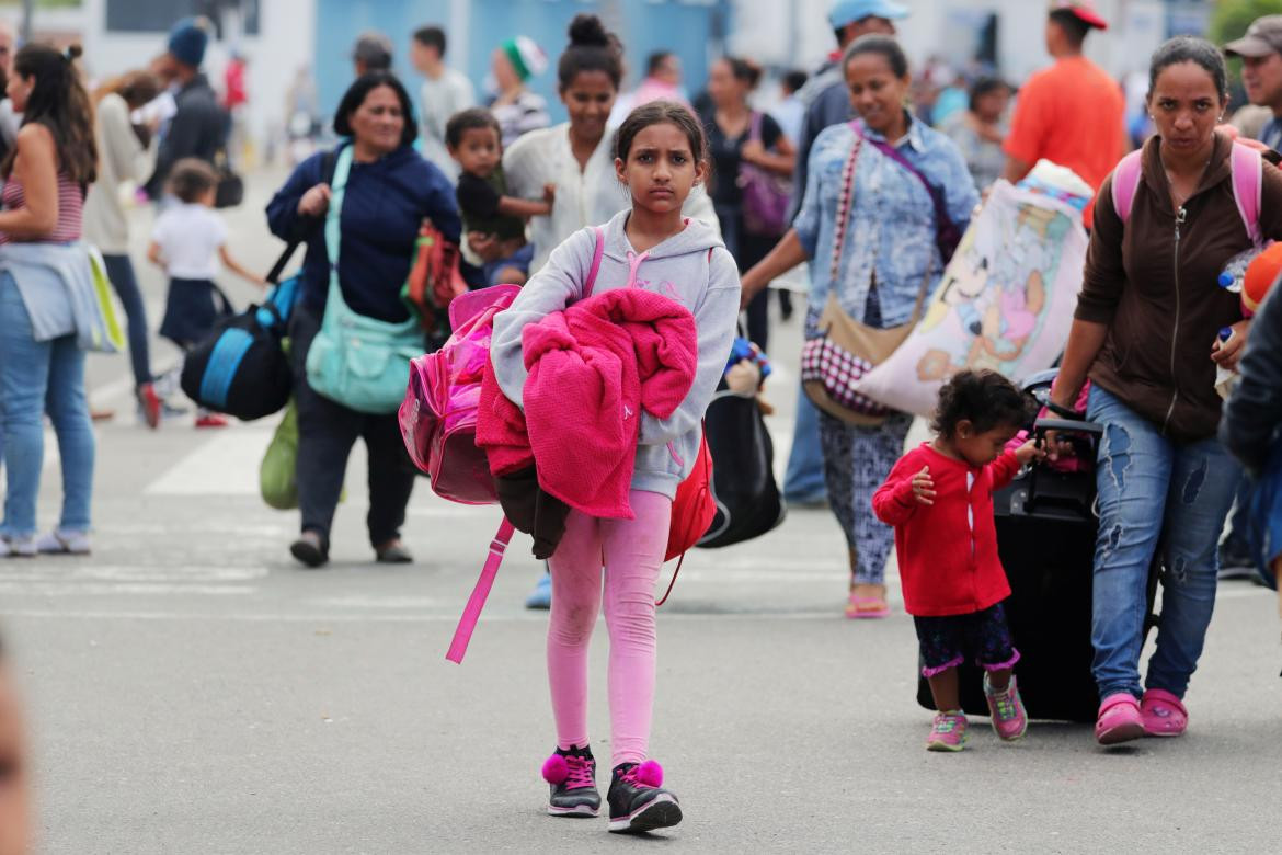 Ingreso irregular de migrantes, Chile. Foto: Reuters