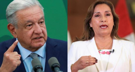 López Obrador y Dina Boluarte 