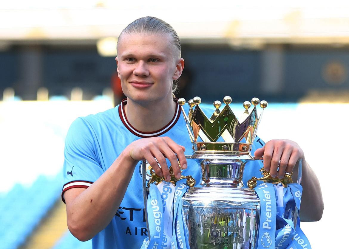 Erling Haaland en Manchester City. Foto: REUTERS.