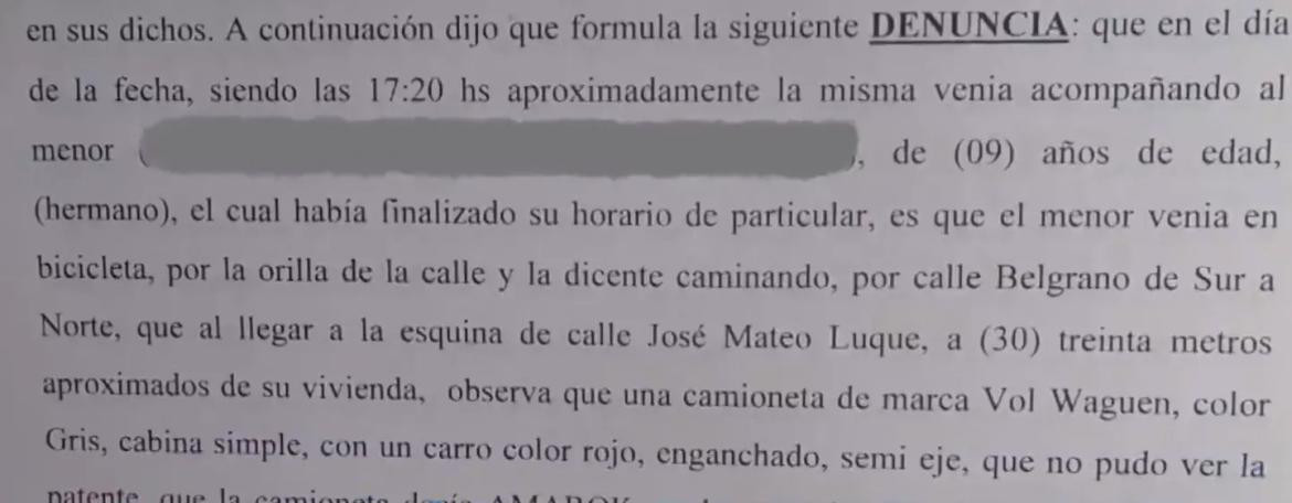 Parte de la denuncia a la Mole Moli. Foto: captura América TV.