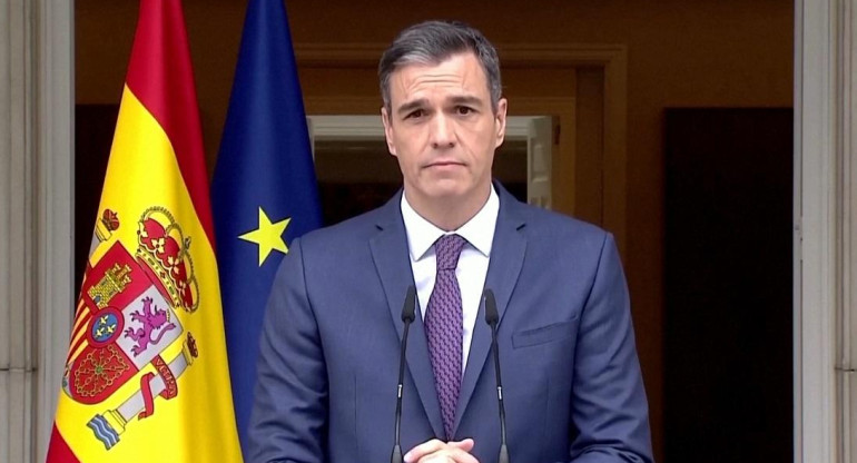 Pedro Sánchez, jefe del gobierno de España. Foto: video Reuters.