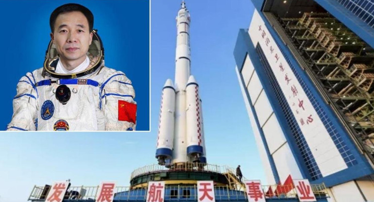 Gui Haichao, el primer civil que viajará espacio en China. Foto: Télam 