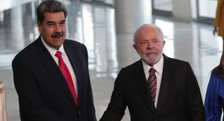 Lula da Silva y Nicolás Maduro en Brasil. Foto: EFE.