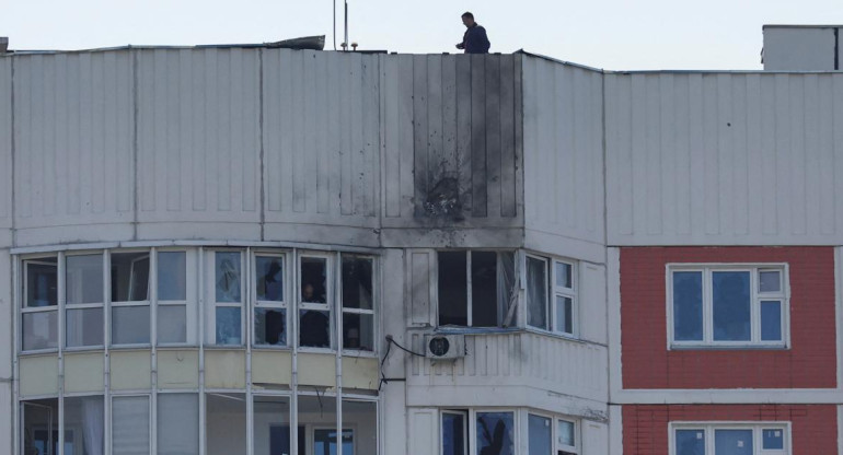 Rusia acusa a Ucrania de lanzar drones contra edificios residenciales. Foto: Reuters.