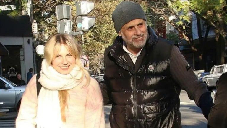 Jorge Rial junto a María del Mar Ramón. Foto: NA.