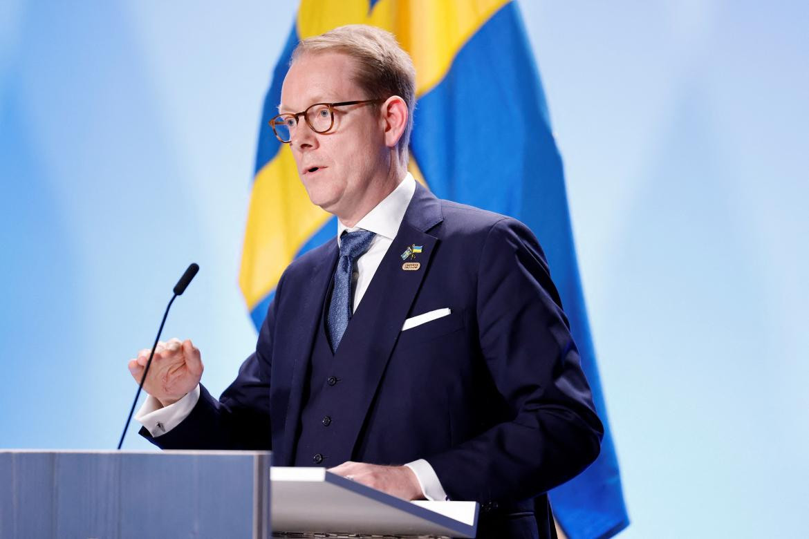 Ministro de Relaciones Exteriores de Suecia, Tobias Billstrom. Foto: Reuters.