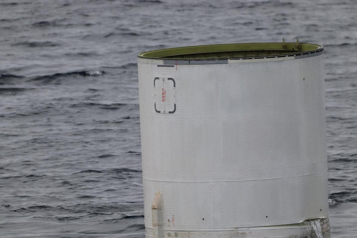 El cohete fue hallado en el mar por Corea del Sur. Foto: Reuters.