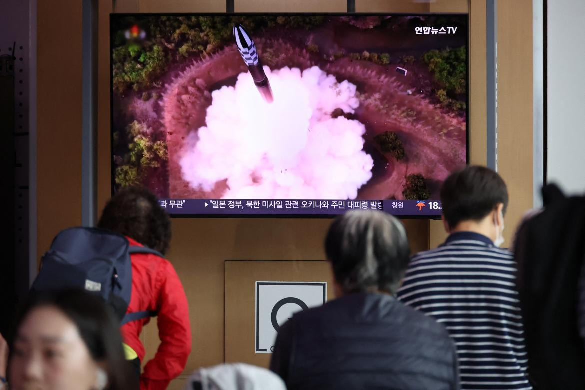 Lanzamiento del cohete en Corea del Norte. Foto: Reuters.