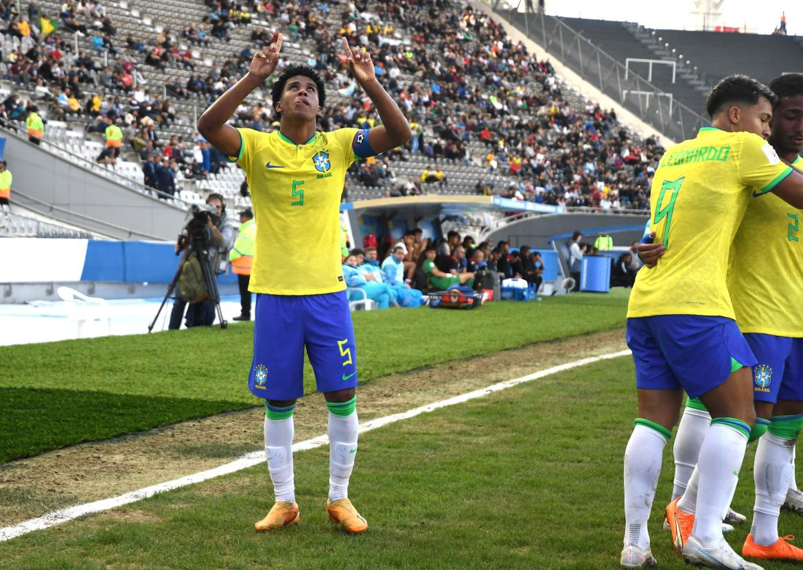 Andrey Santos, Selección Sub 20 de Brasil. Foto: Télam.