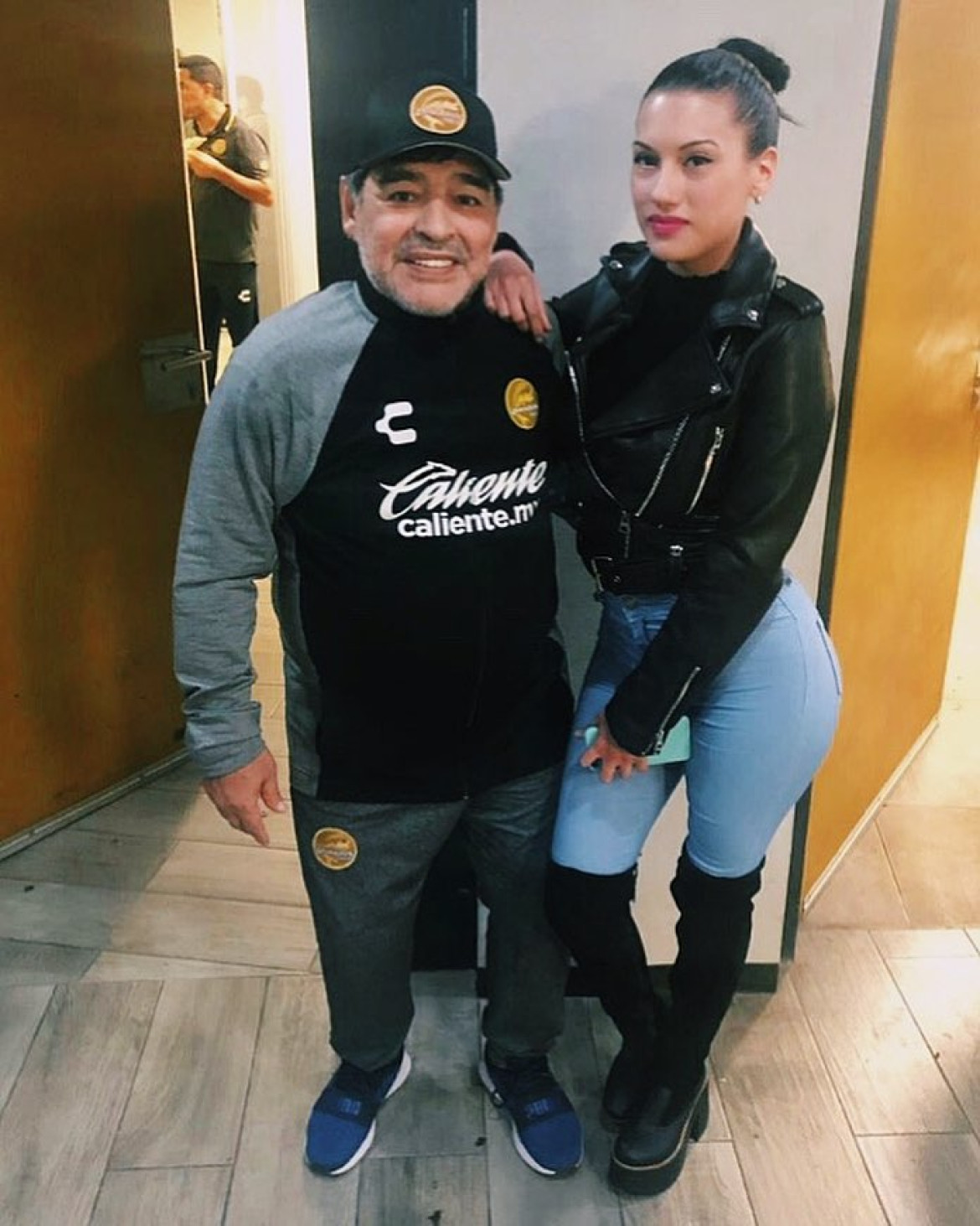 Macarena con Diego Maradona. Foto: Instagram/macarenahanna.