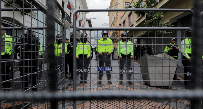 Policía de Ecuador. Foto: Reuters.