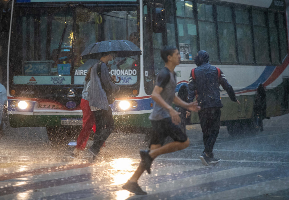 Lluvia, mal clima. Foto: NA.