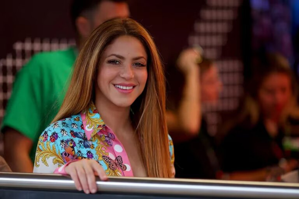 Shakira en la entrega de premios de Fórmula 1. Foto: Getty Images.