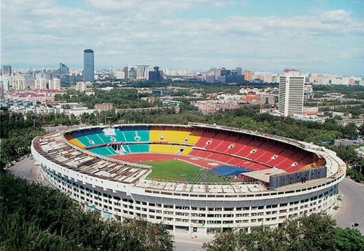 Estadio de los trabajadores de Pekín. Foto: NA.