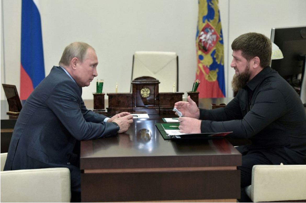 El presidente ruso, Vladimir Putin, y el líder de Chechenia, Ramzán Kadírov. Fuente: Reuters.
