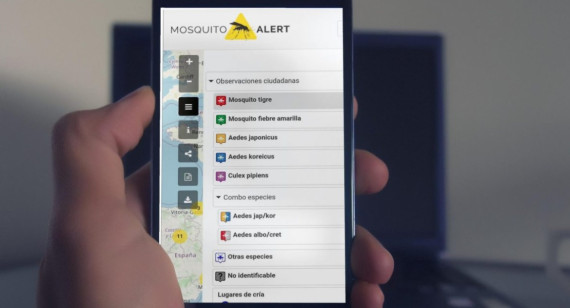 Mosquito Alert, la aplicación española para detectar la presencia de mosquitos en el país. Foto: Mosquito Alert.