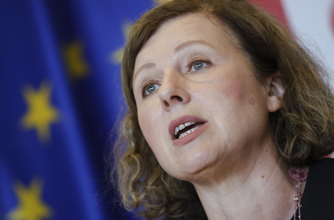 Vera Jourova, vicepresidenta de la Comisión Europea. Foto: EFE