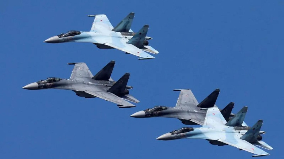 Aviones rusos SU-35. Foto: Reuters.