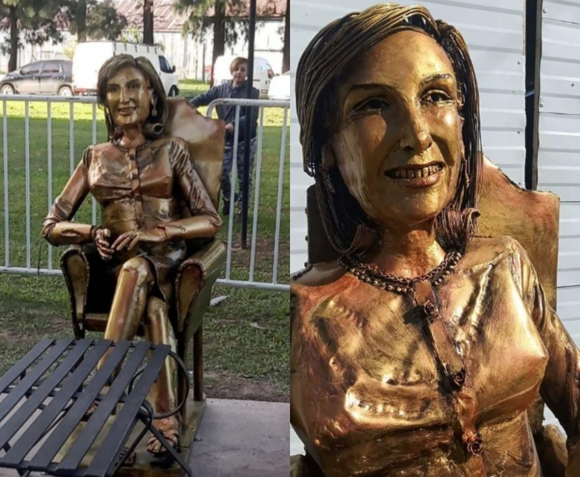 Presentaron la estatua de Mirtha Legrand. Foto: NA.