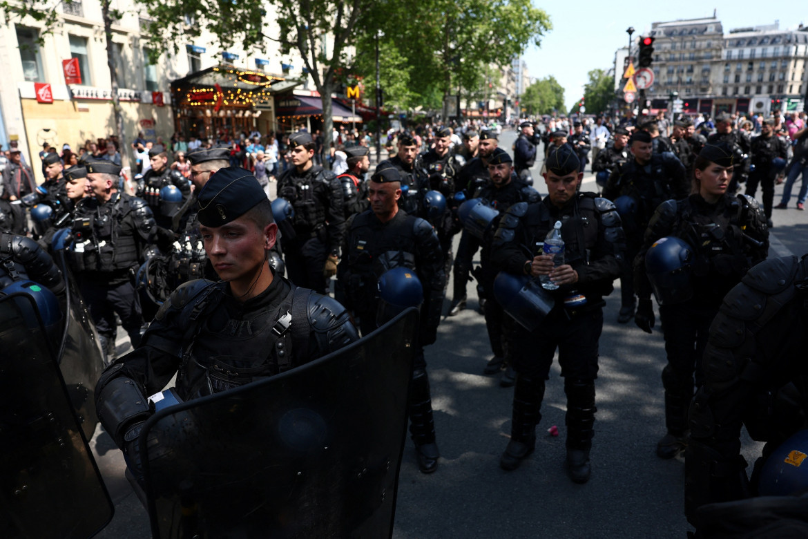 Manifestación contra la reforma jubilatoria en París. Foto: Reuters.
