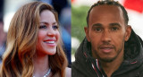 Shakira y Lewis Hamilton. Fotos: EFE.